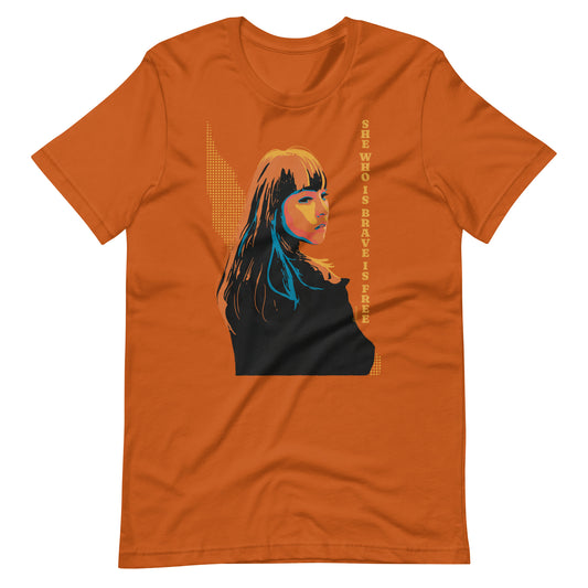 She Who is Brave is Free, Stoic T-Shirt for Her