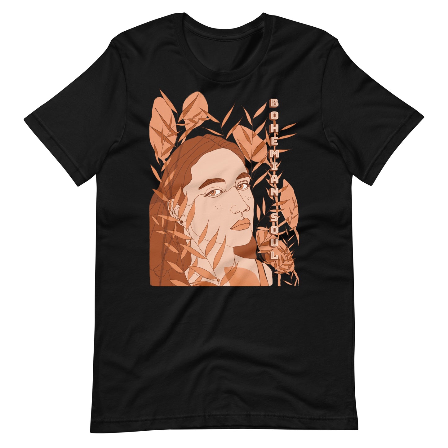 Bohemian Soul Woman Illustration T-Shirt