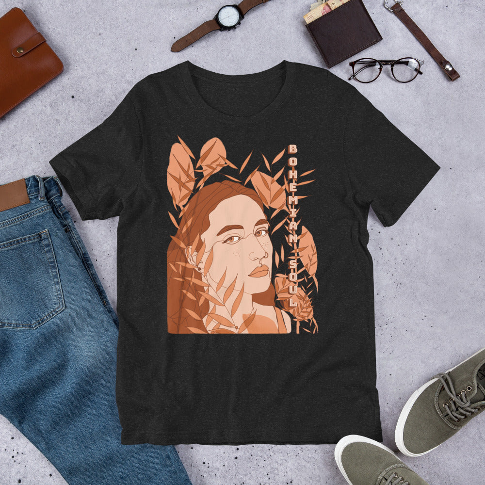 Bohemian Soul Woman Illustration T-Shirt