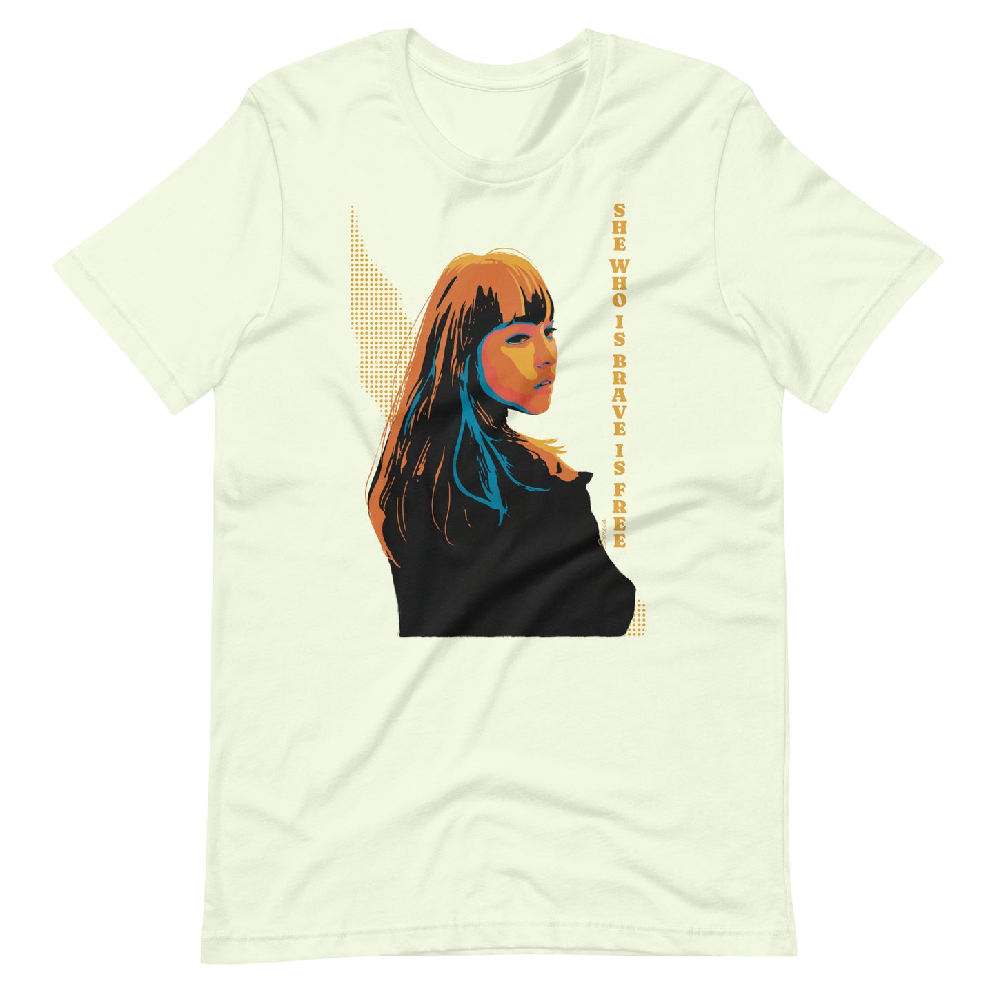 She Who is Brave is Free, Stoic T-Shirt for Her