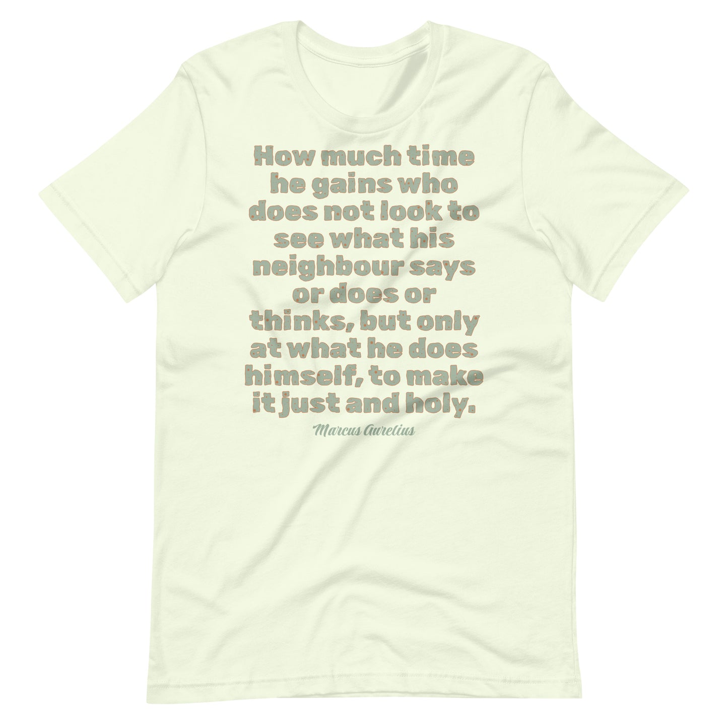 Marcus Aurelius Stoic Words Unisex t-shirt