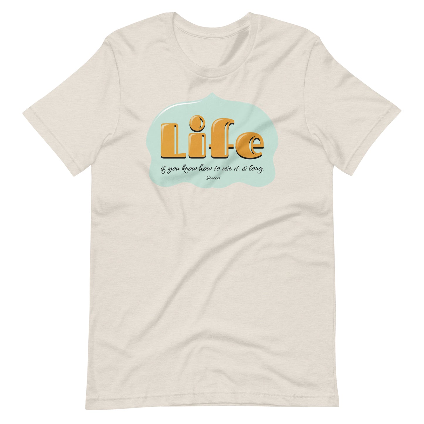 Seneca Life Quote Tee - Stoicism Inspired T-Shirt