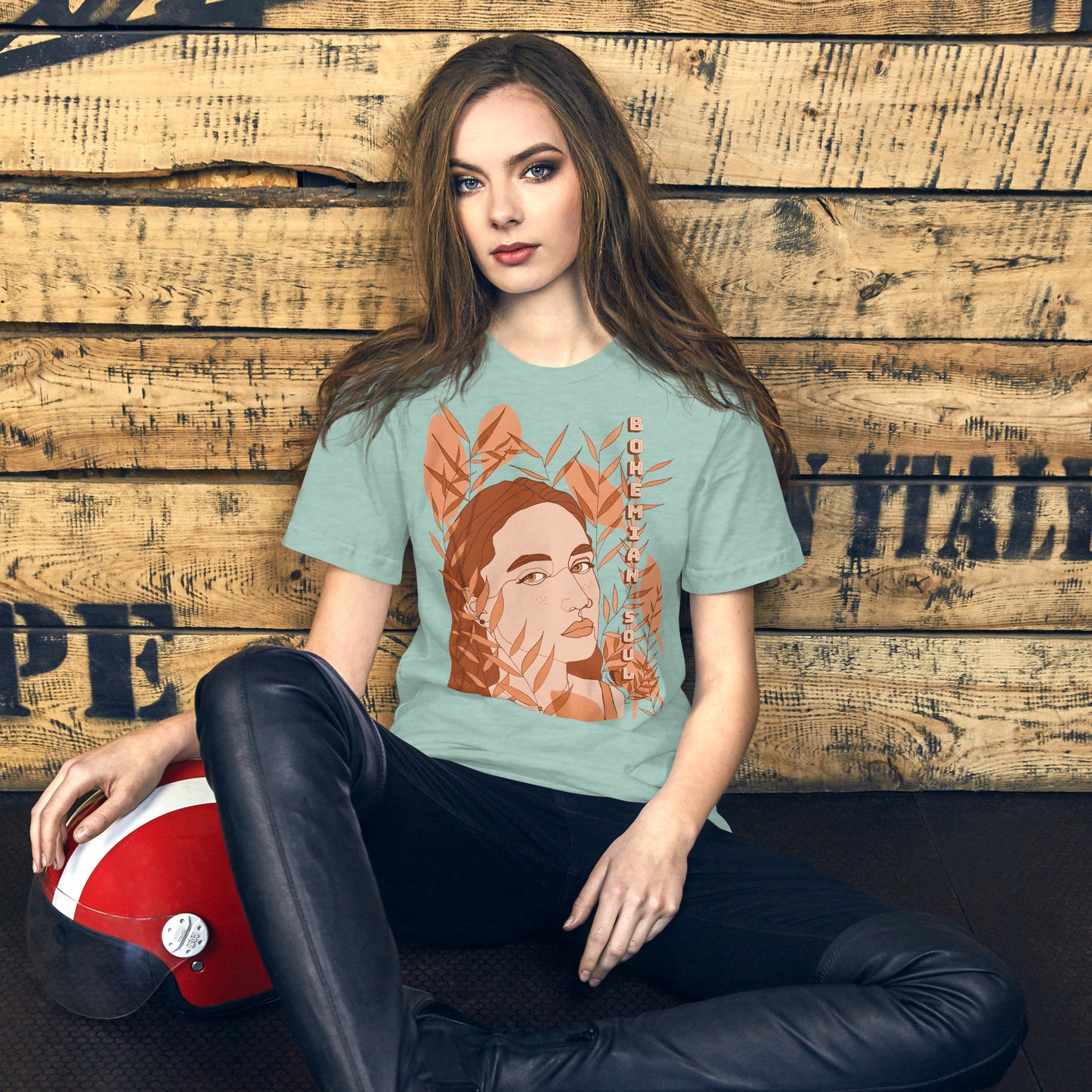 Bohemian Soul Woman Illustration T-Shirt