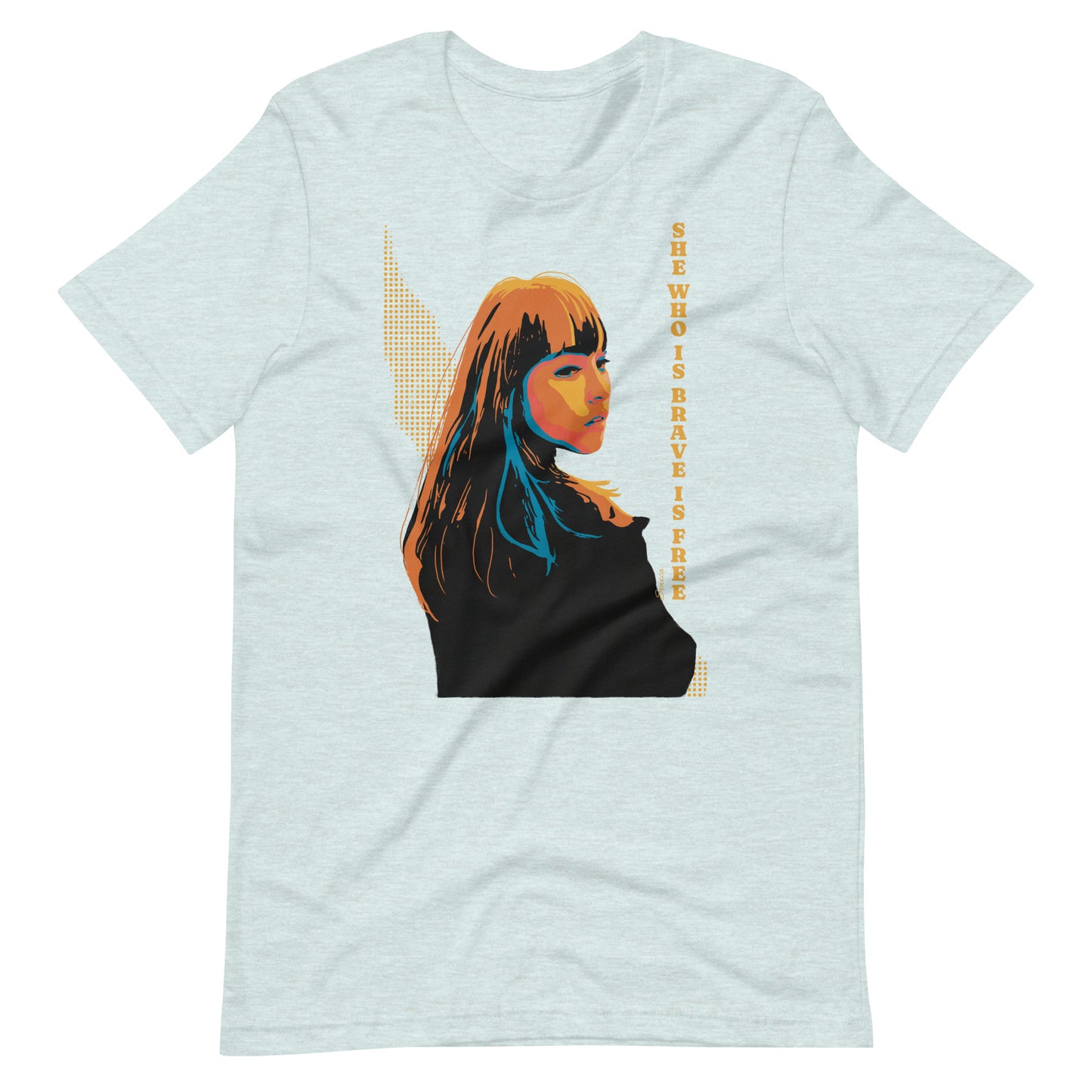 She Who is Brave is Free, Stoic T-Shirt for Her