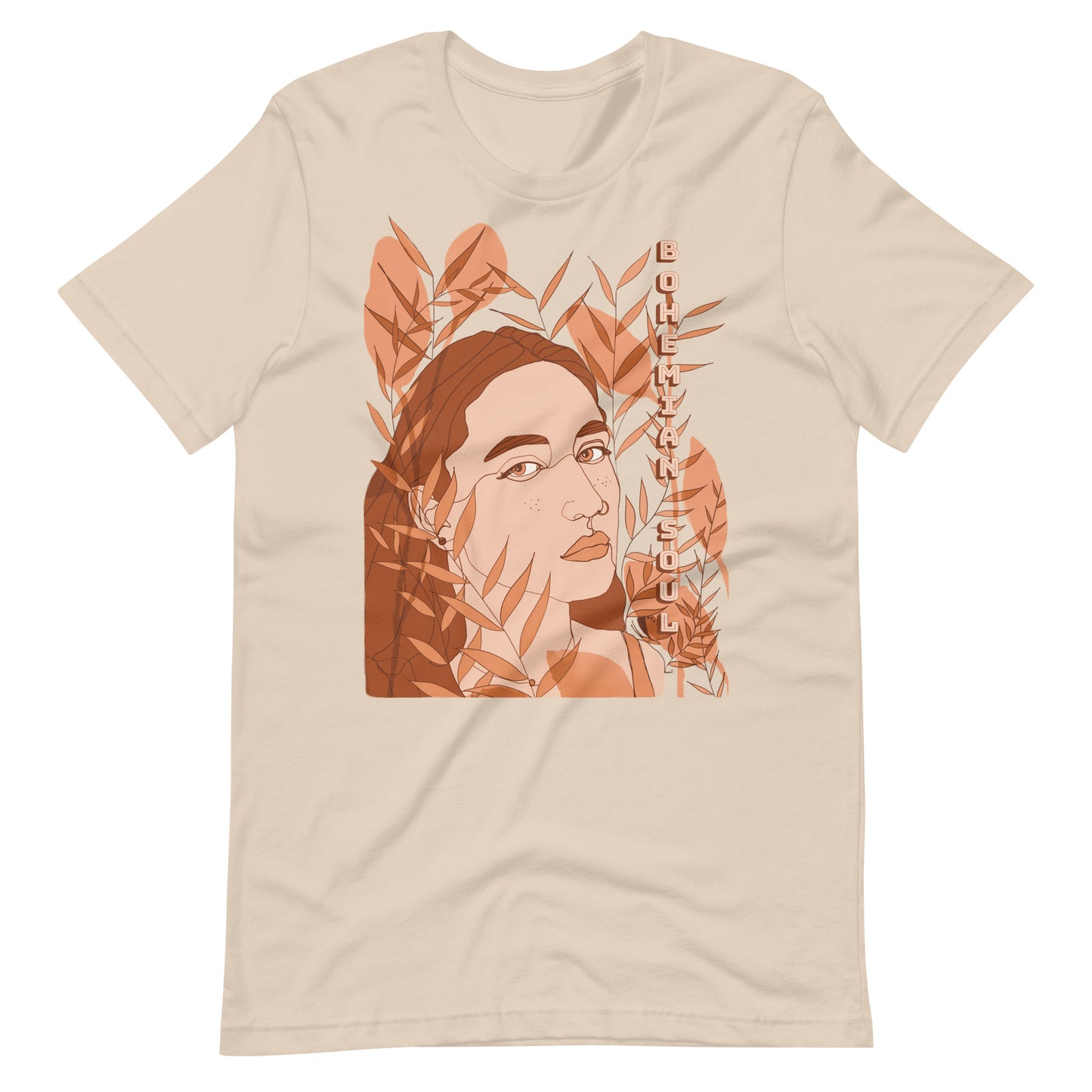 Bohemian Soul Woman Illustration T-Shirt