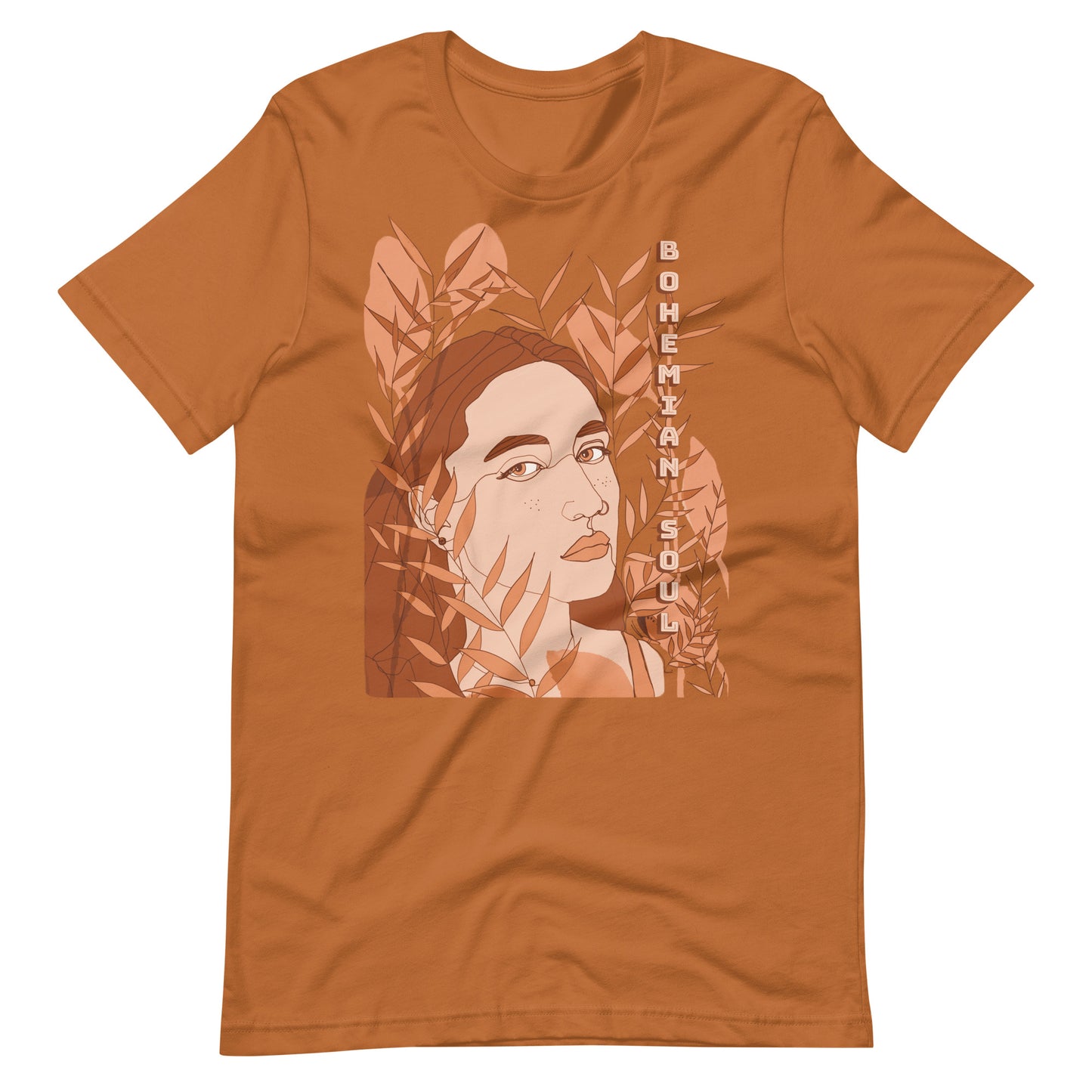 Bohemian Soul Woman Illustration T-Shirt