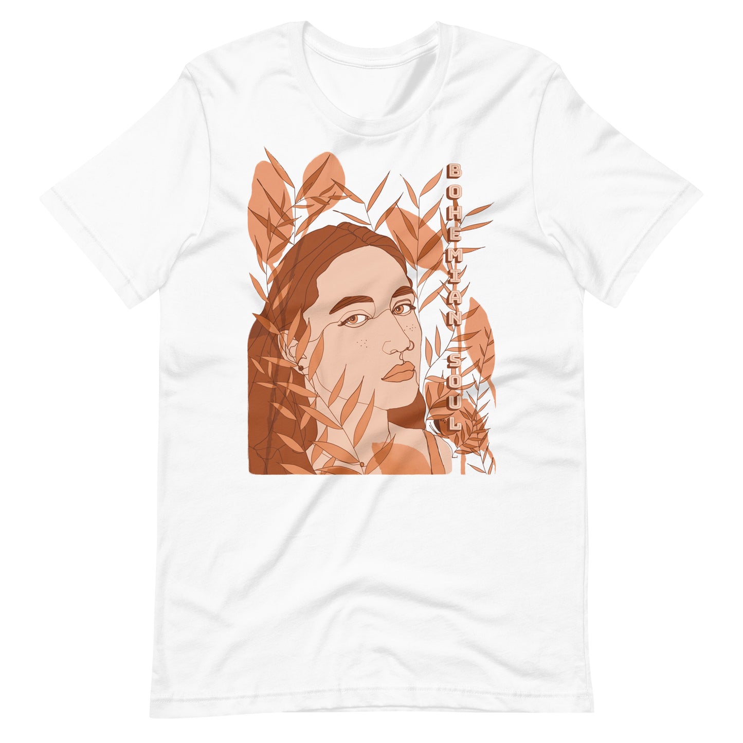 Bohemian Soul Woman Illustration T-Shirt