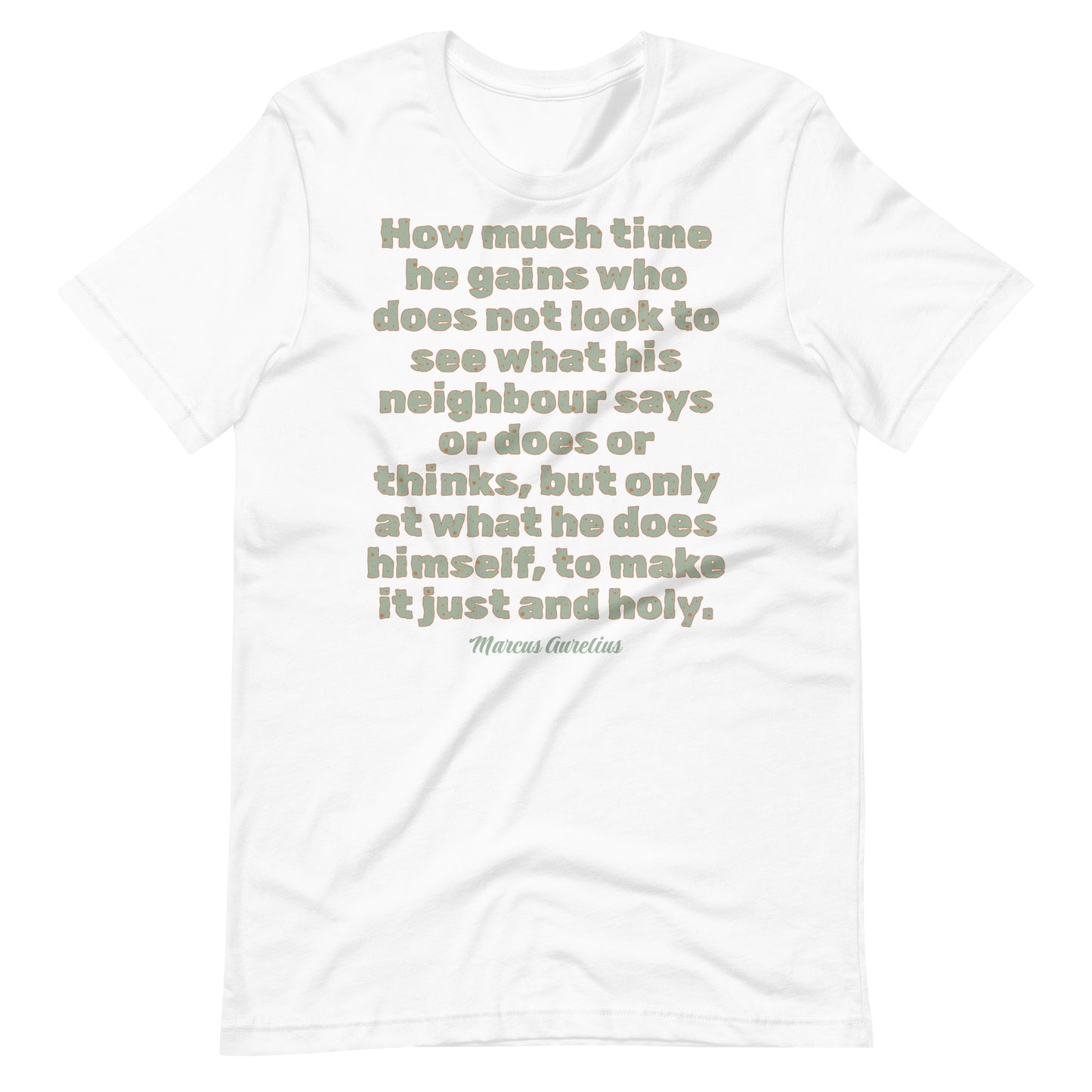 Marcus Aurelius Stoic Words Unisex t-shirt